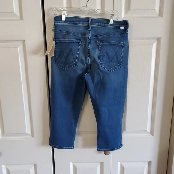 MOTHER THE STUNNER ZIP BUNNY SNIP NWT. SZ 31 CROP BERMUDA - Picture 10 of 10